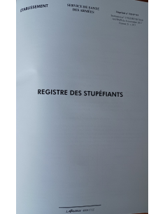 REGISTRE DES STUPEFIANTS A4 510-8*/41 2