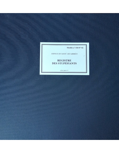 REGISTRE DES STUPEFIANTS A3  510-8*/42