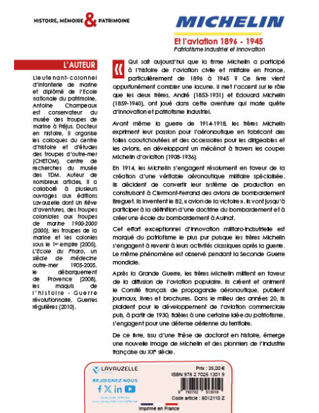 Michelin et l'aviation 1896-1945 - Patriotisme industriel et innovation