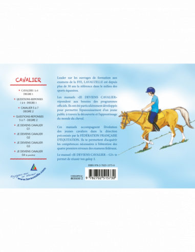Livre Je deviens cavalier Galop 3 Lavauzelle - Livre équitation -  Lavauzelle - Le Paturon