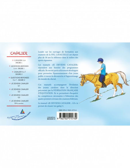 Je deviens cavalier - Galop 3 Je deviens cavalier - Galop 3
