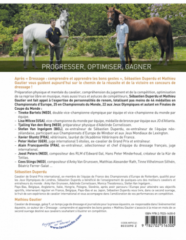 Dressage et Compétition - Progresser, optimiser, gagner