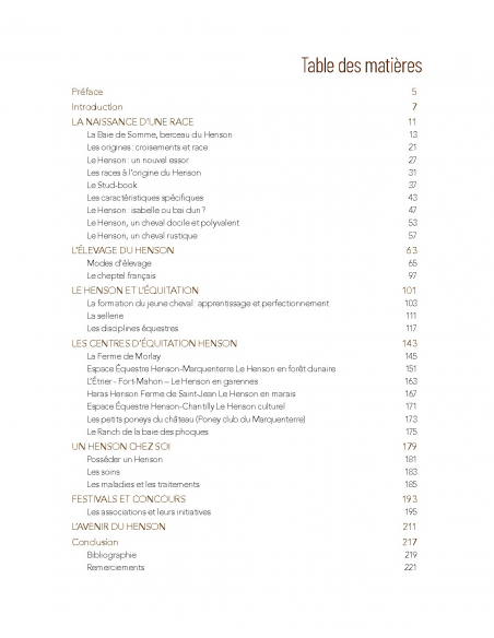 Sommaire Le Henson