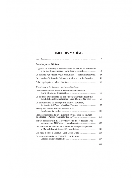 Sommaire L'équitation française Sommaire L'équitation française