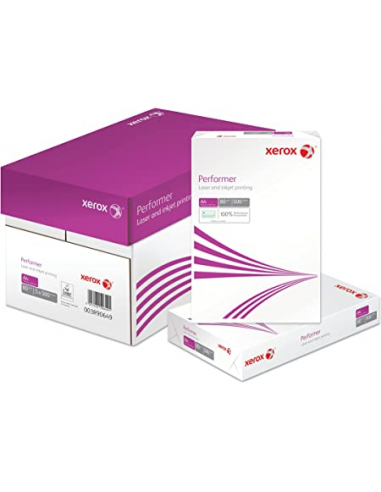 Carton de 5 ramettes 500 feuilles blanches XEROX PERFORMER A4 - 80g