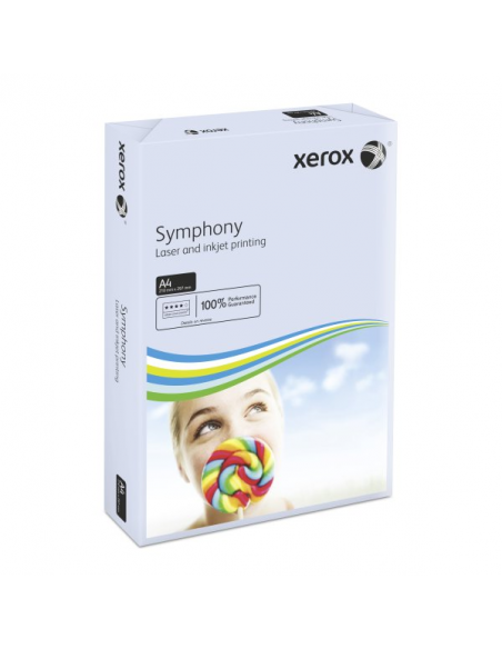 Carton de 5 ramettes 500 feuilles pastel Xerox Symphony A4 - 80g