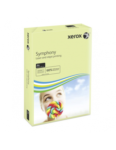 Carton de 5 ramettes 500 feuilles pastel Xerox Symphony A4 - 80g