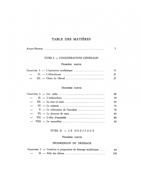 Equitation Académique - Général Decarpentry Equitation Académique - Général Decarpentry