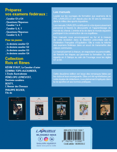 Cavalier - Manuel de préparation aux examens fédéraux galops 1 à 4