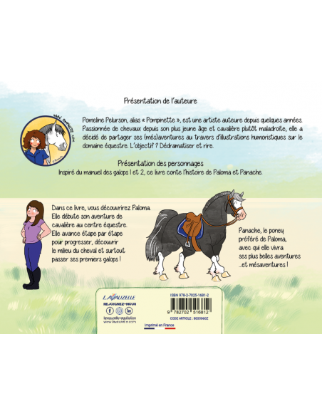 Paloma apprend l'équitation avec Panache - Pomeline Pelurson