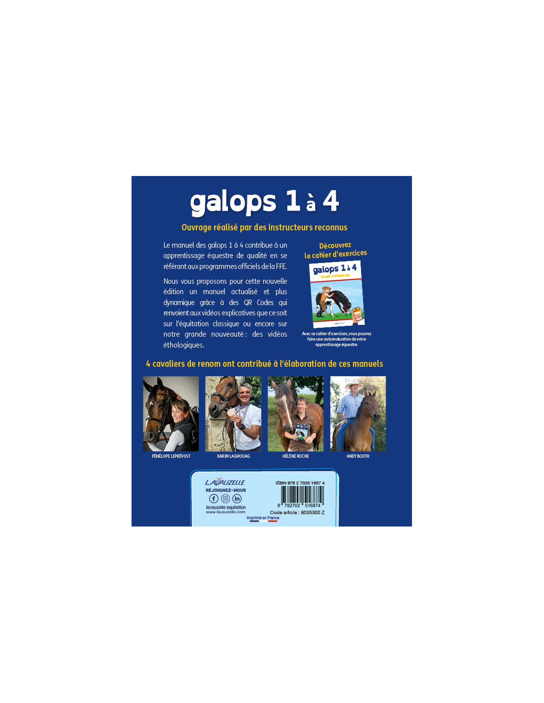 galops 1 à 4 - Edition 2022 Réf : 8035300Z