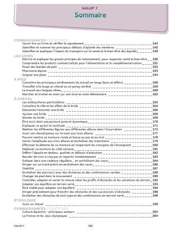 galops 5 à 7 - Manuel de préparation aux examens fédéraux