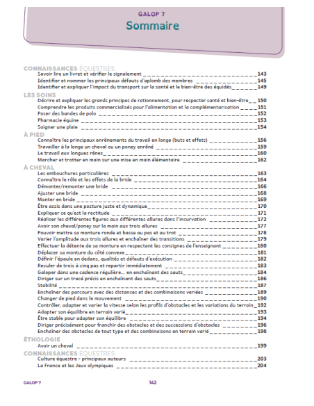 galops 5 à 7 - Manuel de préparation aux examens fédéraux