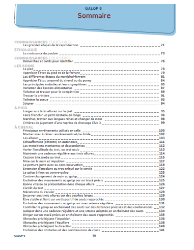 galops 5 à 7 - Manuel de préparation aux examens fédéraux