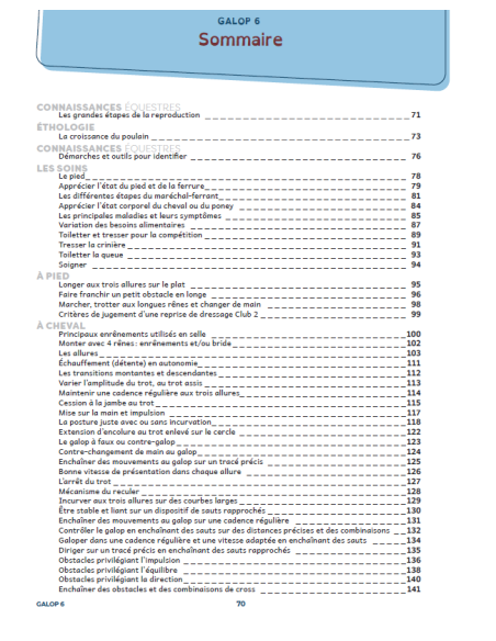 galops 5 à 7 - Manuel de préparation aux examens fédéraux