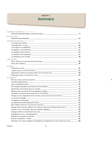 galops 5 à 7 - Manuel de préparation aux examens fédéraux