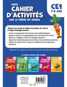 Mon Cahier d'activités sur le thème du cheval - Niveau CE1 2