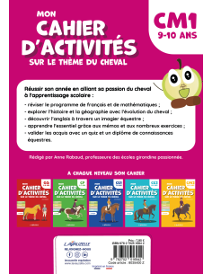 Mon Cahier d'activités sur le thème du cheval - Niveau CM1 2