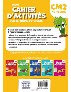 Mon Cahier d'activités sur le thème du cheval - Niveau CM2 2
