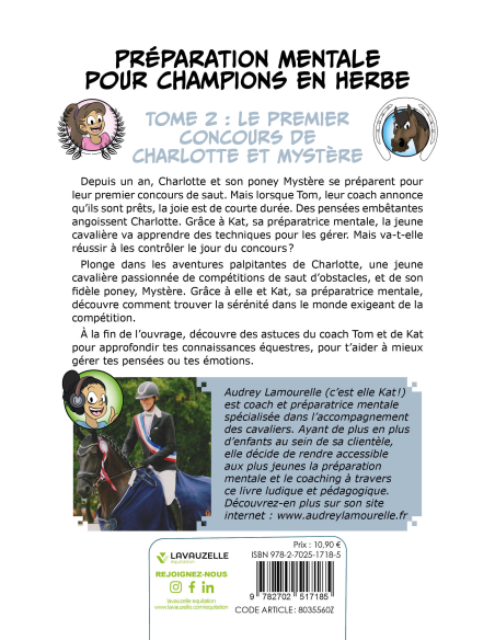 Préparation mentale pour champions en herbe - Tome 2 - Le premier concours de Charlotte et Mystère