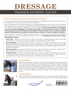 Dressage - Enseigner, entraîner, coacher 2
