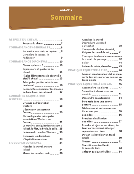 galops western 1 à 4 galops western 1 à 4