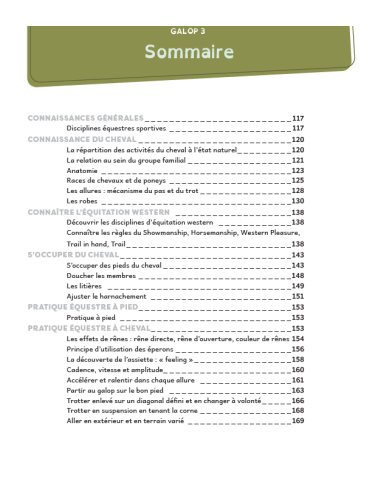 galops western 1 à 4