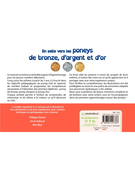 En selle vers les poneys de bronze, d'argent et d'or