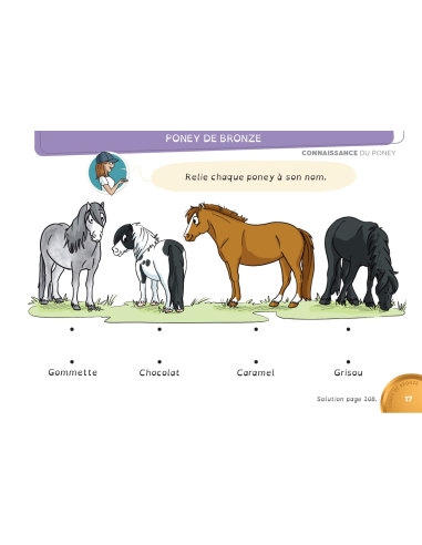 En selle vers les poneys de bronze, d'argent et d'or