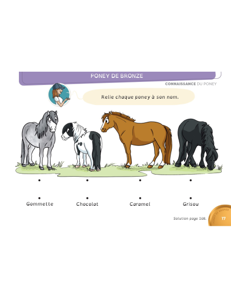 En selle vers les poneys de bronze, d'argent et d'or