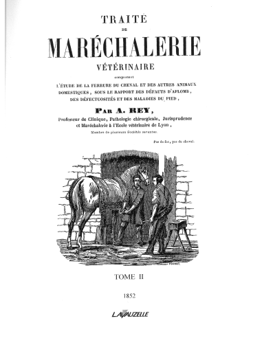 Traité maréchalerie vétérinaire - Tome 2