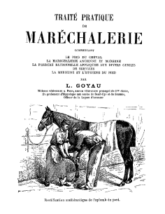 Traité pratique de maréchalerie - Tome 1 2
