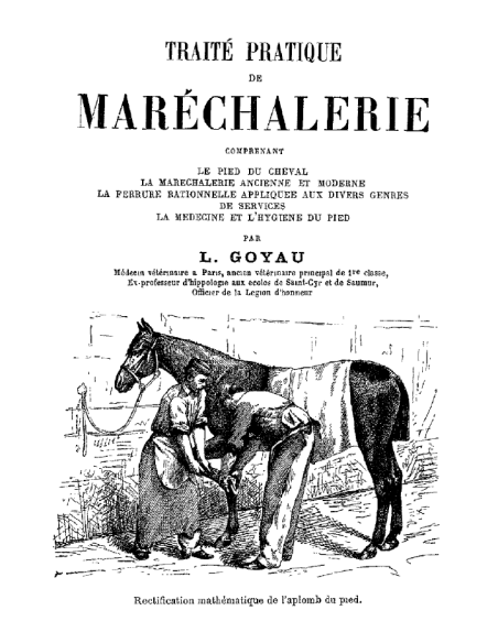 Traité pratique de maréchalerie - Tome 1