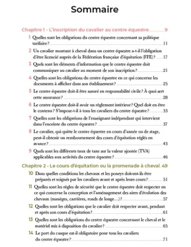 50 questions en droit équin : réponses aux cavaliers des centres équestres