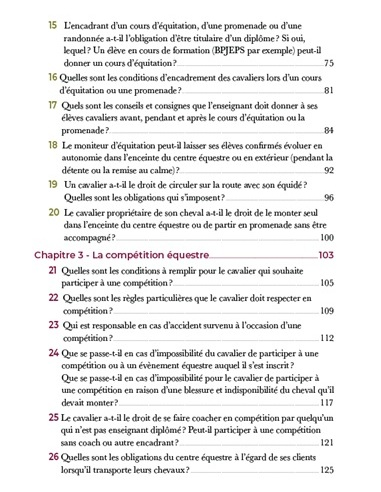 50 questions en droit équin : réponses aux cavaliers des centres équestres