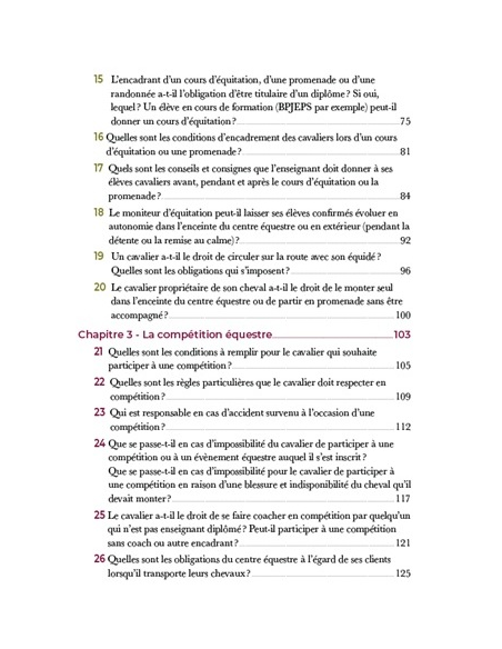 50 questions en droit équin : réponses aux cavaliers des centres équestres