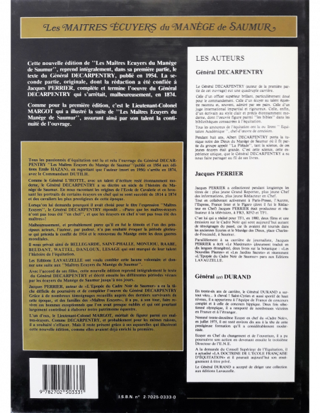 Les Maîtres Ecuyers du Manège de Saumur Les Maîtres Ecuyers du Manège de Saumur